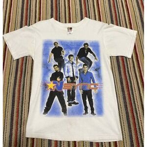 Vintage 2000 *NSYNC‎ Tour T Shirt EUC Sz S Y2K Tee